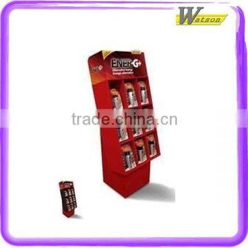 promotion advertising cardboard compartment cosmetic display unit for canned vegetable