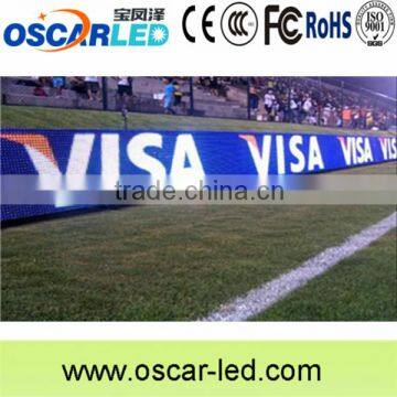 Football/soccer/baseball field fast lock and support bar led display