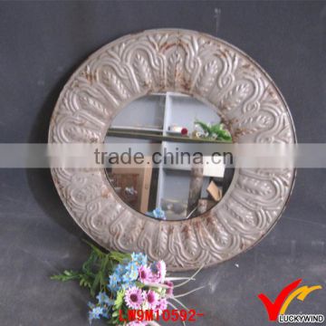 recycle round vintage wall metal mirror hanger