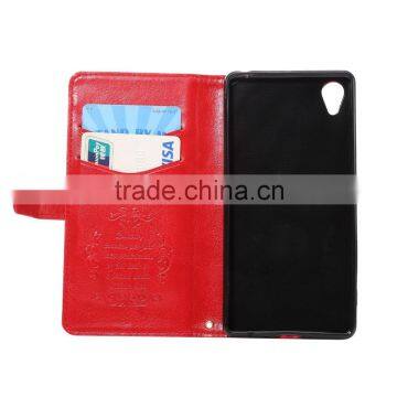 High Quality PU Leather Case for Sony Xperia X Flip Case With Card Slot KDS Sheep Grain Leather Wallet Cover MT-5812 photo-3