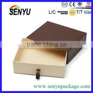 Luxury paper gift box drawer slide/Drawer gift packaging boxes/paper drawer boxes with handle