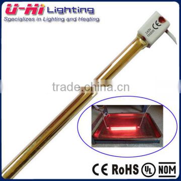 5000hours Gold Heating Lamp Infrared Quartz Heater Tube