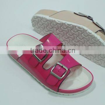 Fashion Lady Fancy Flat Heel Colorful PCU Slippers photo-3