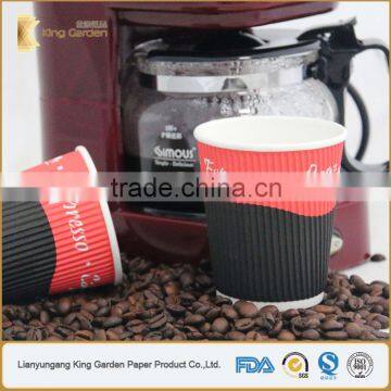 Groove layer PE Coated Cups with White PS Sip Lids