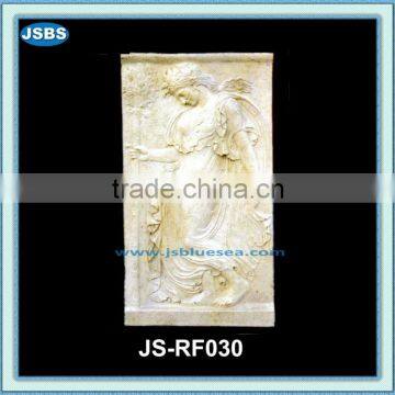 Hand craft of beautiful woman marble relief statue