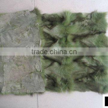 High Quality Dyed 100% Genuine Scrap Fox Fur Plates photo-6