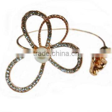 Newest Development Smile Flower "Thin" Steel Wire Bangle For Girl