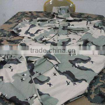 Kuwait Camouflage BDU Military Uniform with cap