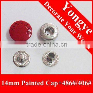 Metal press snap fastener