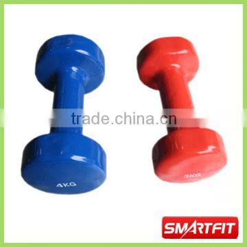 high quality finished colorful vinyl dipping dumbbells female loved exercise dumbbell