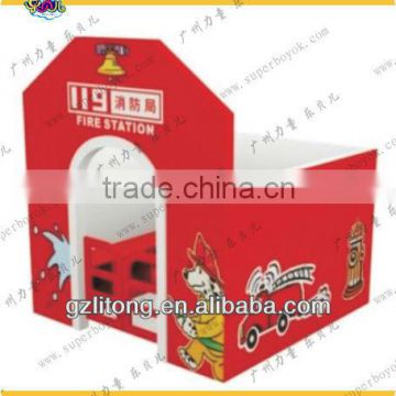 Fire Station Wooden Play House For Kid 7-26c