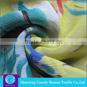 Cheap fabric supplier New style Soft Print crepe chiffon fabric