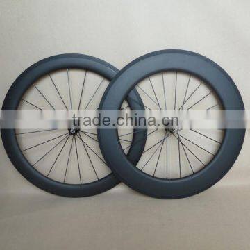 700C full carbon fiber carbon wheels 60mm+88mm combo clincher wheel width 23mm 3K matt