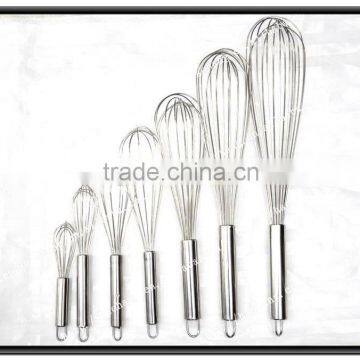 Stainless steel egg whisk, egg beater, kitchen tools set,wire whisk egg beater