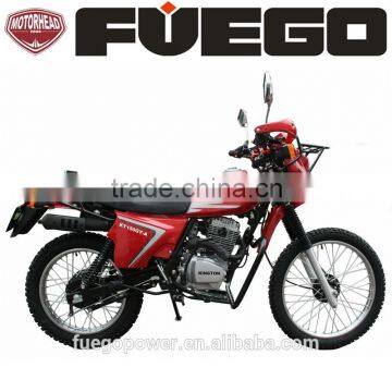 Electric Start 200cc Dirt Bike With Cargo Racks Drum Brake Offroad Motorcycle