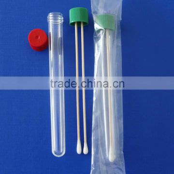 17*100mm absorbent laboratory cotton swab tubes