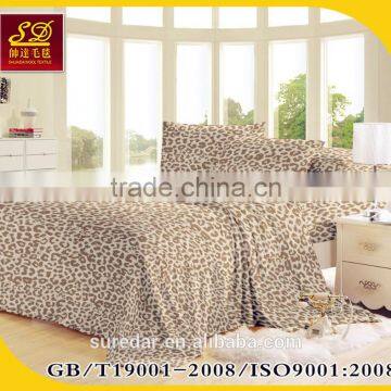 coral fleece fabric with printing/double layer blanket/double mink blanket/double layer blanket