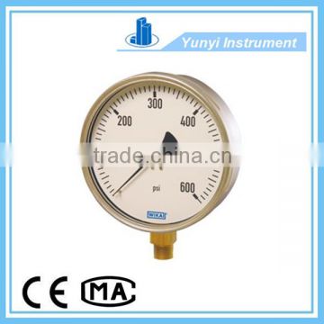 Industrial bourdon tube type pressure gauge