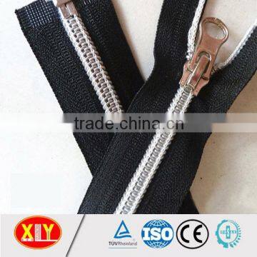 Charm Garments Black Tape Silver Teeth Nylon Zipper
