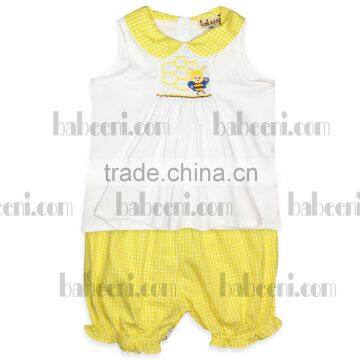 Cute bee girl smocked bloomers set