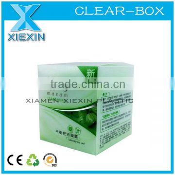 new cheap custom logo print square plastic box