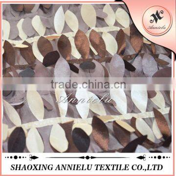 Fancy Three Color Series Leaves Taffeta Fabric Hot Sale photo-4