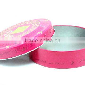 Circular cosmetic container metal piggy banks empty tin cans stash cans