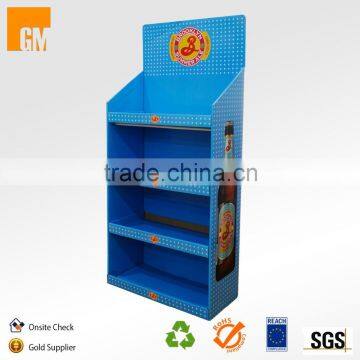 Customized Free Standing Cardboard Displays with Shelf