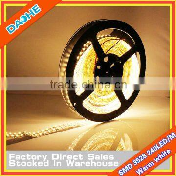 3528 SMD LED Tape 240LED/M Warm white No-Waterproof LED Flexible Strip 1200LED/Roll Double-row LED Light High Brightness CE/RoHs