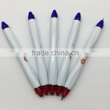 both ends twin color ballpoint pen wholesale from China