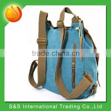 2016 Unisex Retro Classic Canvas Crazy-horse Daily Backpack photo-2