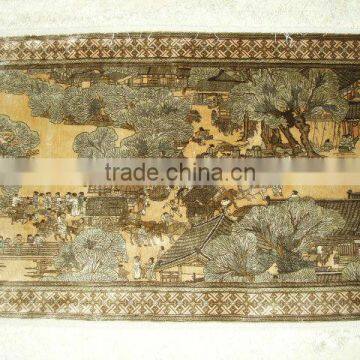 traditional handmade fine silk tapestry