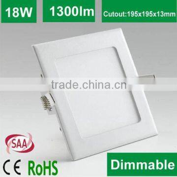 hot sell saa 18w colour changing led panel light 1300lm Epistar SMD2835 and 5years warranty