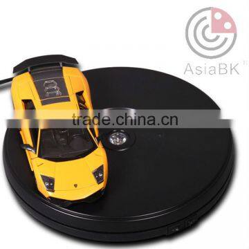 black dia250mm plastic equipment revolving LED display equipmentfor photography props 3d scanning Christmas tree rotating displa