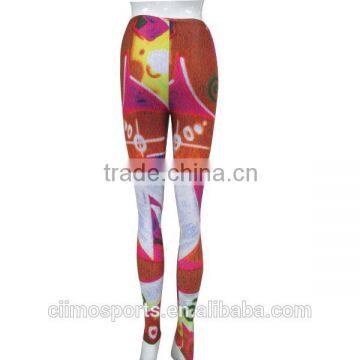 Colourful autumn wholesale custom printed leggings