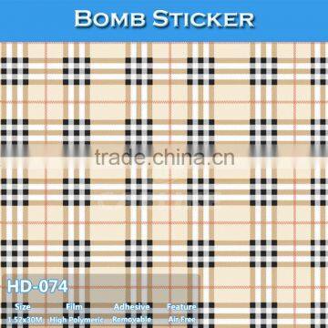 HD-074 1.52x30M 5x98FT Printed Bomb Sticker Wrap Car Stickers