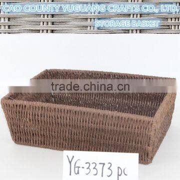 Eco-friendly Supermarket food display paper rope basket