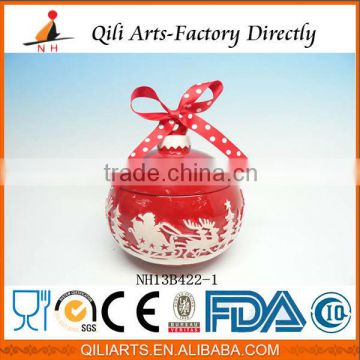 New Design High Quality round empty decorative christmas gift box