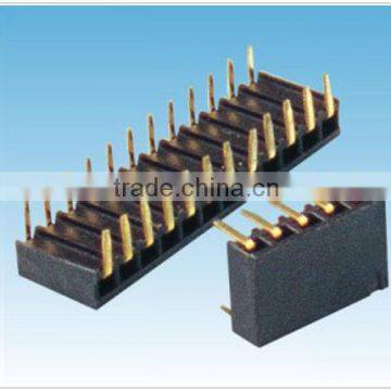 2.54mm Pitch Female Header Right Angle Dip Type Electric connector