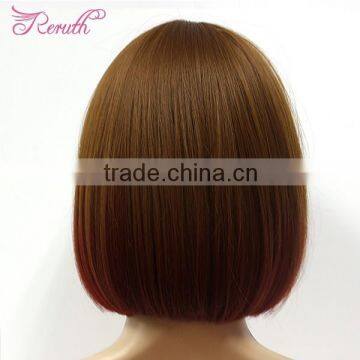OEM Natural Color Cheap Straight Bob Style Human Hair Wig photo-5