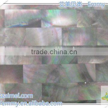 Brick Shell Mosaic Tile Gray Mother of Pearl Mosaic Wall Tile photo-4