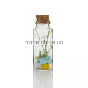 Tiny Clear Glass Jars Bottles With Cork Stoppers for DIY/Arts & Crafts/Projects/Decoration/ Party Favors photo-2