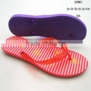 2016 Jieyang casual slippers ,EVA ladies flat flip flops