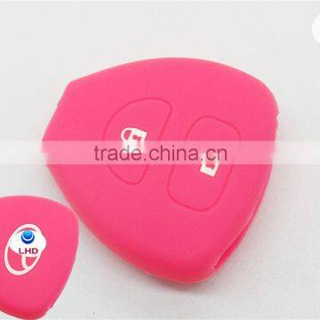 Flash sale silicone key fob cover for Toyota 2 button remote key caps