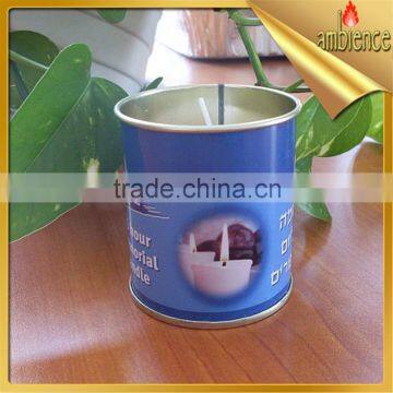 26 hours memorial candle round tin box candle scented candles