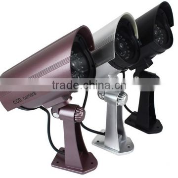 New Infrared LED Blinks Flashing Light Bullet CCTV DVR Surveillance IR Simulation Mock Fake Dummy Security Camera