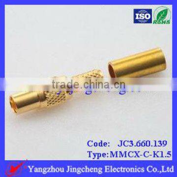 MMCX female/jack crimp and straight for RG174/RG316 cable