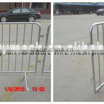 New galvanised, sturdy crowd control barriers with fixed attached feet