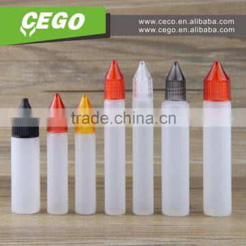 2016 new product 30ml twist top unicorn bottle for e-liquid, unicorn ldpe bottle with screw cap