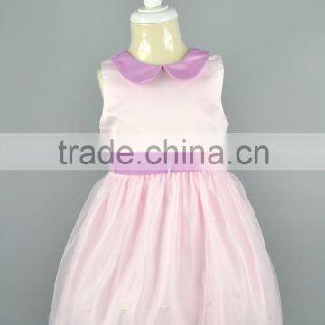 Hot Pink Flower Girl Dresses Polyester Chiffon Wedding Party Dresses Birthday Dress For Baby Girl photo-2